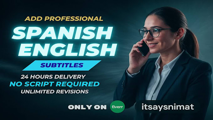 add spanish, french or english subtitle to your video