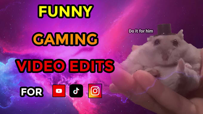 do funny gaming youtube video editing with free thumbnail