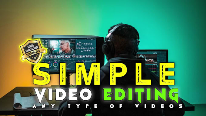 simple youtube video editing or social media video editing