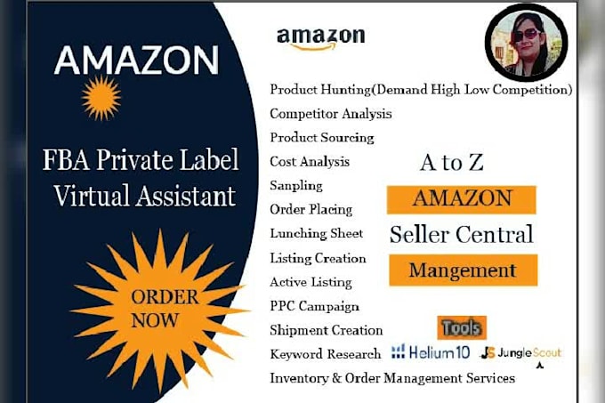 be your amazon virtual assistant for a to z  management