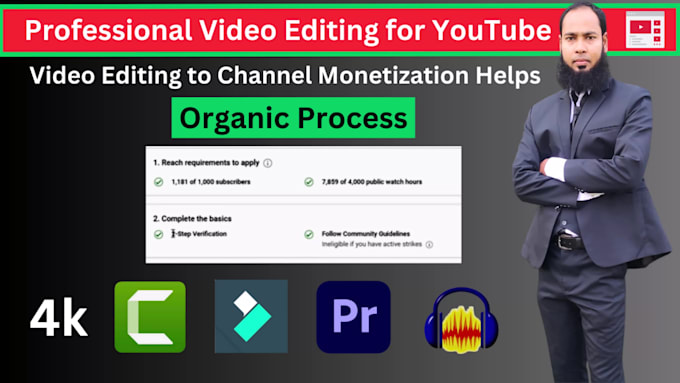 do professional video editing for youtube