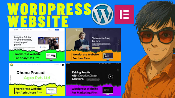 design, build or redesign responsive wordpress website with elementor pro