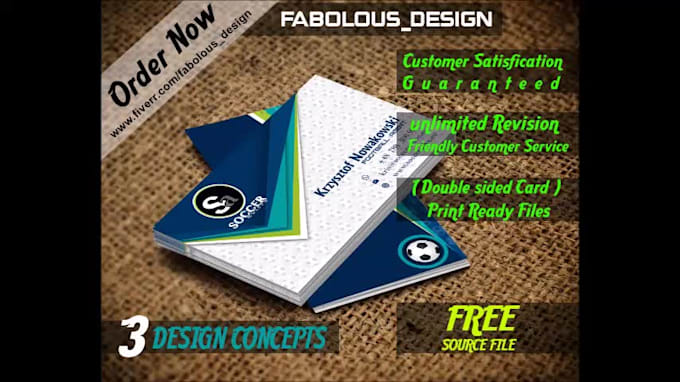 design a professional, custom business card for your brand