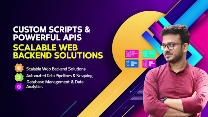 be your python developer for web backend and data science
