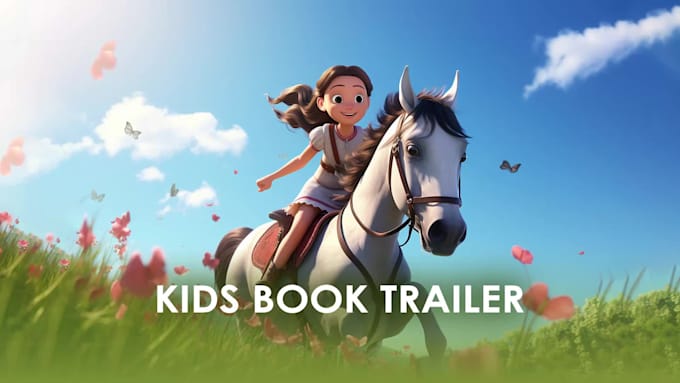 create an amazing childrens book promotion and kids book trailer with page flip