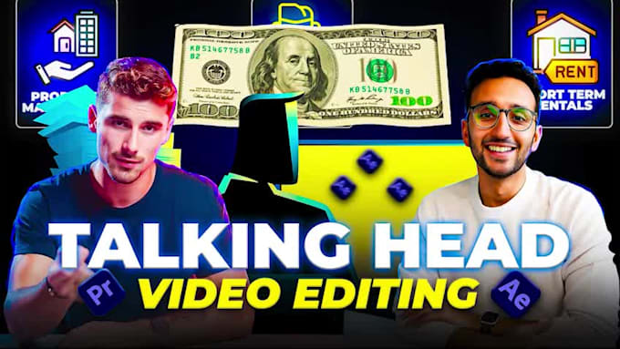 talking head video editing with motion graphics