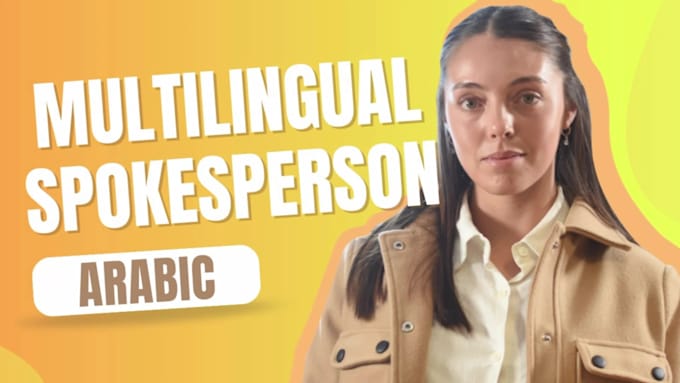 create professional spokesperson video or be your ugc video creator in arabic