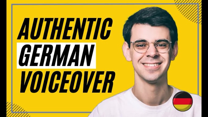 record a professional young male german voice over