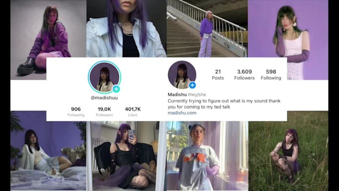 model in photos and videos and do tiktok instagram promo