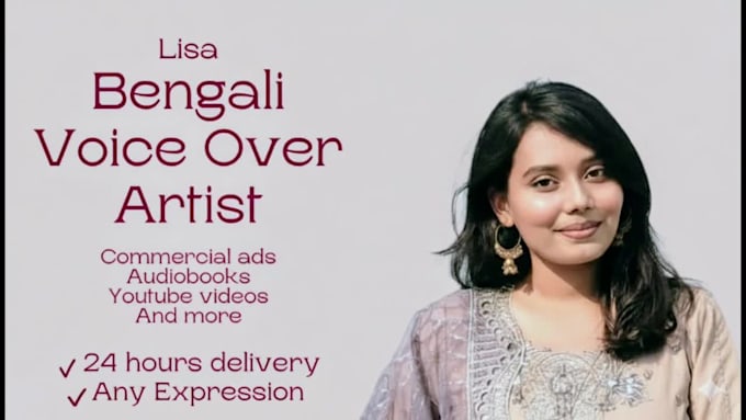 record female bengali or bangla voice over for your project