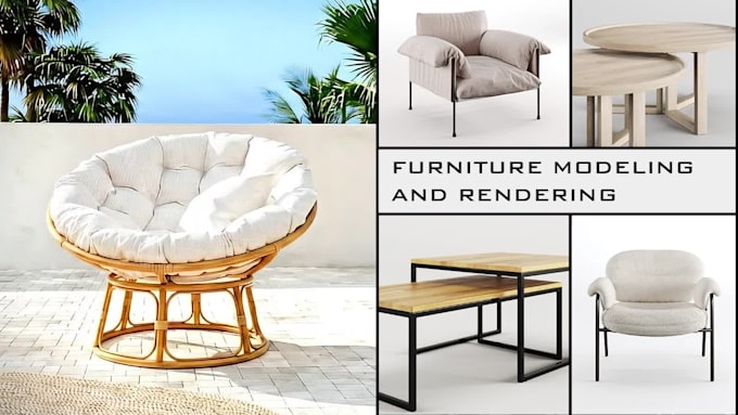 do furniture modeling and rendering
