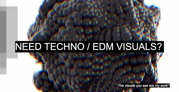 create visuals for your techno dj set and music video for tracks vj