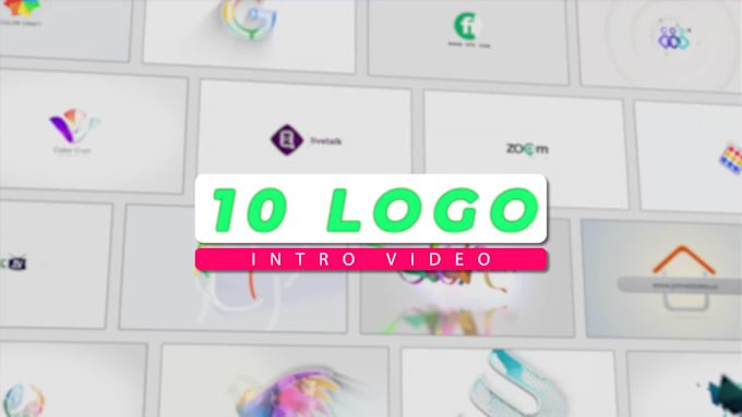 create 10 stunning 4k logo animation or animated intro video