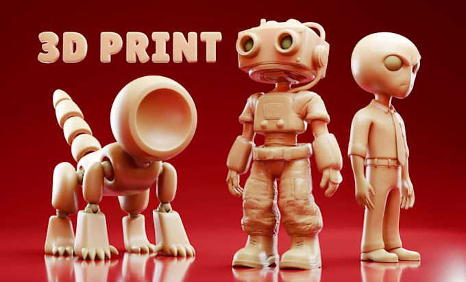 sculpt 3d characters, models, action figures, toys, creature stl for 3d printing