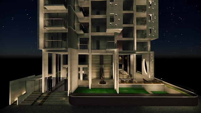 provide exterior lighting design