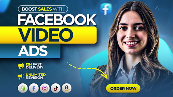 create shopify facebook video ads for dropshipping products
