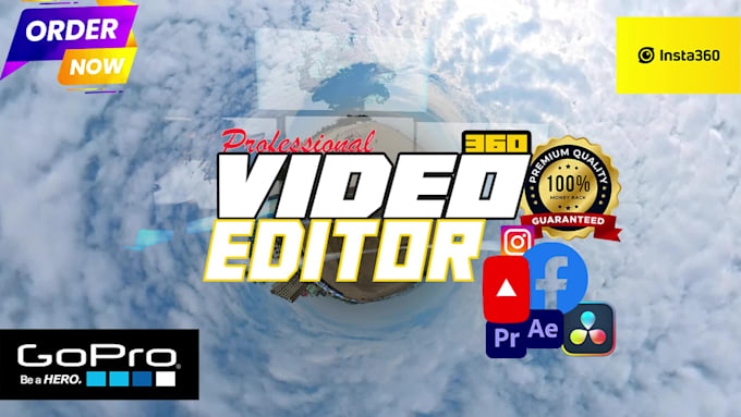 do cinematic 360 video editing, insta360 and gopro