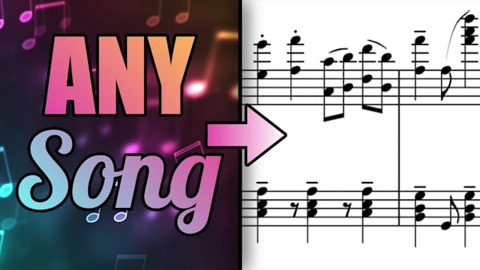 create sheet music from a song