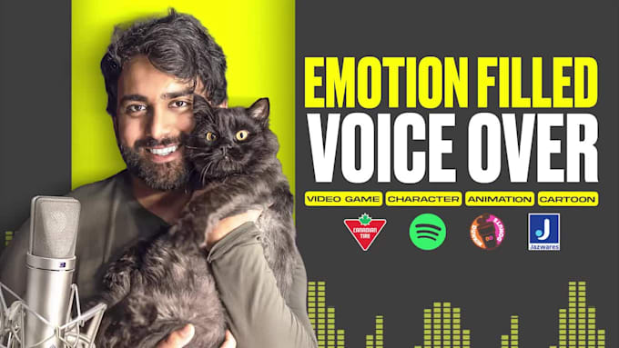 record a character video game cartoon male voice over
