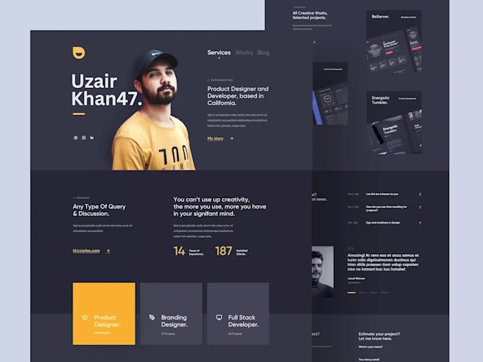 Create your professional portfolio, resume, business website by ...