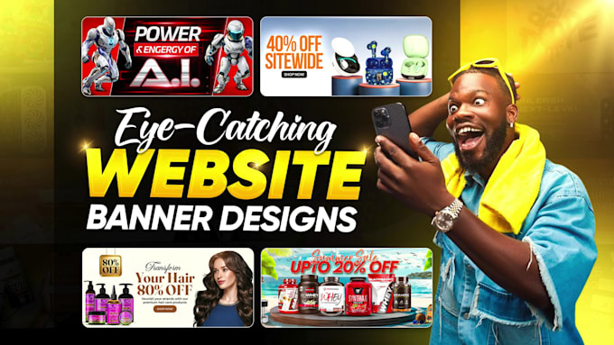 design professional shopify website banners and hero sliders