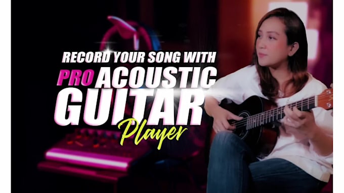 record pro acoustic or electric guitar session tracks