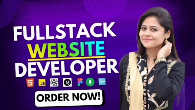 develop a custom responsive react full stack website
