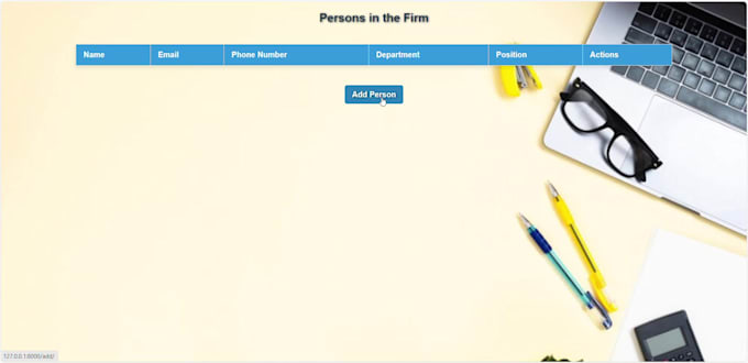 create database to store details