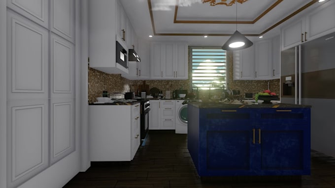 design your kitchen, closet photorealistic rendering