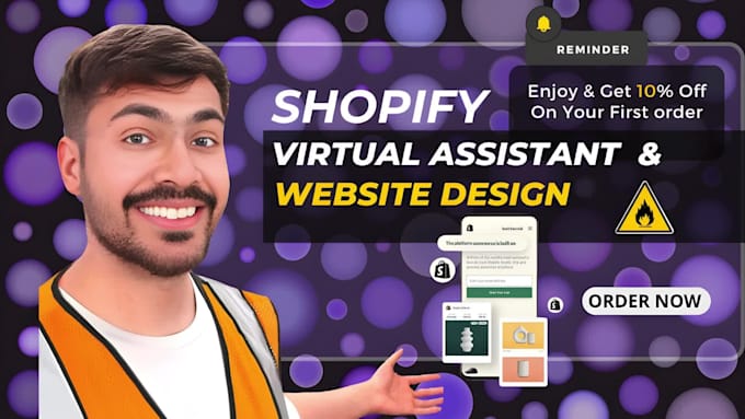 be your shopify virtual assistant, shopify marketing, or order fulfill
