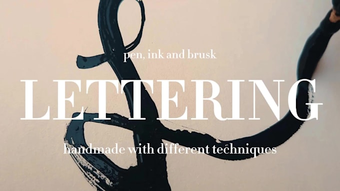 Do hand lettering with brush and ink by Robertotorterol | Fiverr