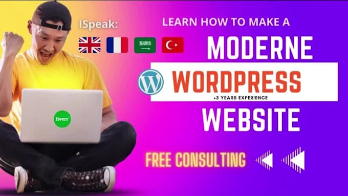 teach you everything to create your wordpress website