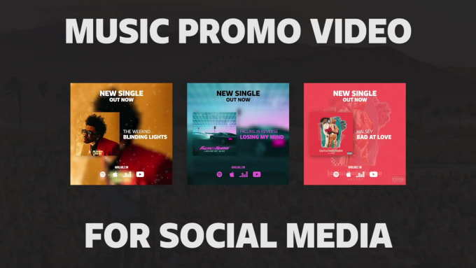 Create music promo video for social media by Guimellon | Fiverr