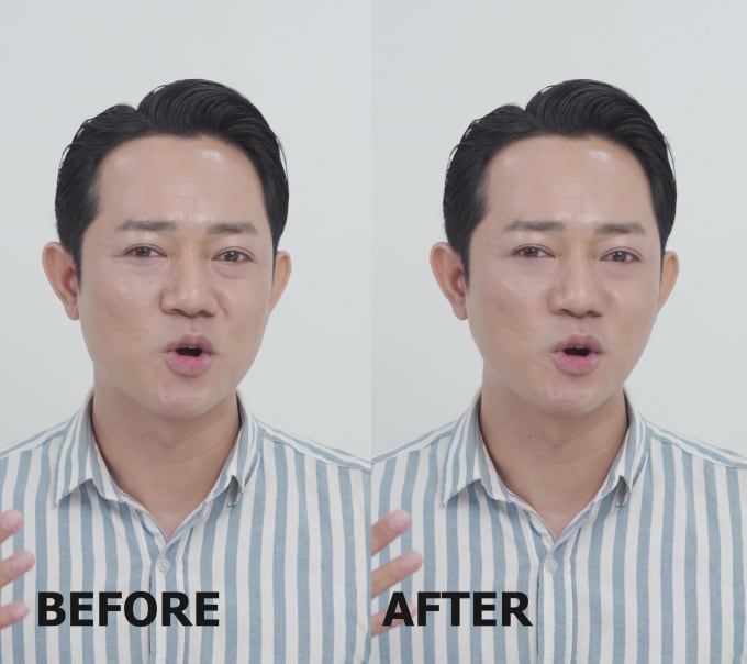 Remove wrinkles face retouch skin retouch for your video by