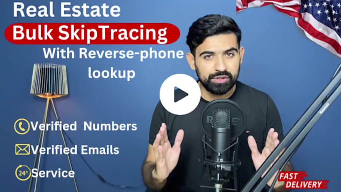 do real estate bulk skip tracing for USA  phone numbers and email