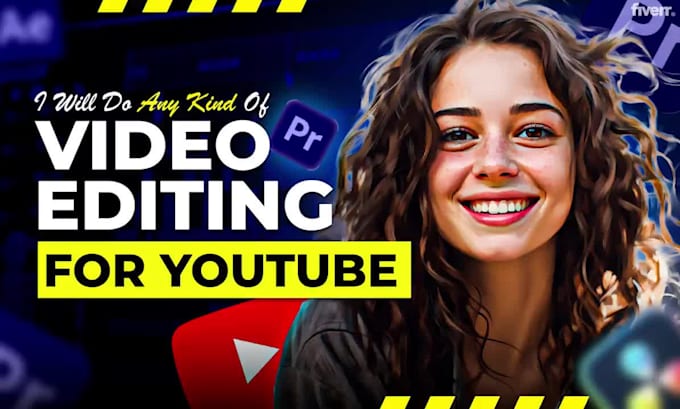 do youtube video editing for automation, cooking, podcast, vlog, faceless videos