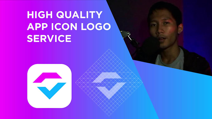 design modern app icon logo
