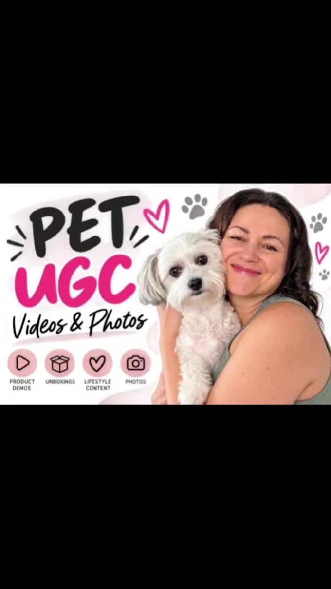create authentic ugc videos featuring my dog for pet brands
