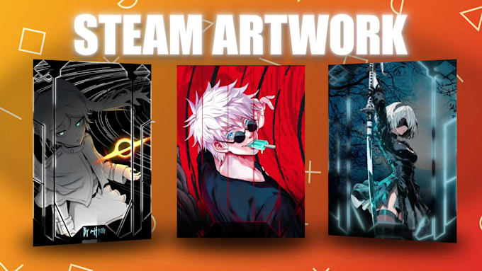 design and animate custom steam profile artwork
