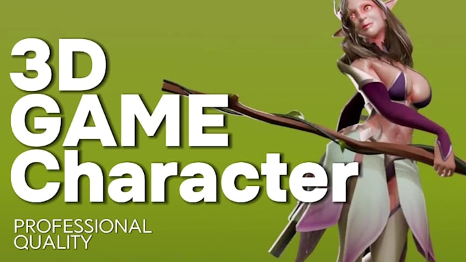 create a 3d game character model for your games