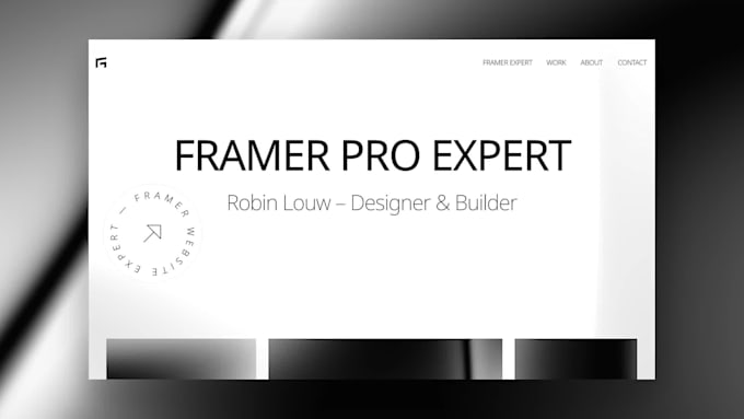 build a professional framer website