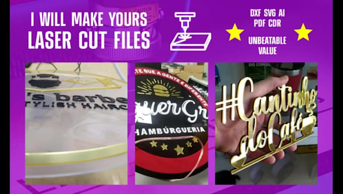 provide your vector file to laser cut