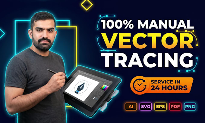 vectorize image, logo to vector and signature vector tracing