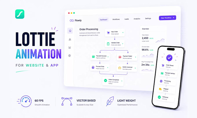 create lottie animation for your website or app