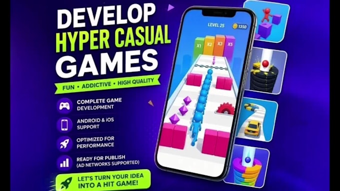 develop hyper casual game for mobile