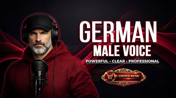 record a native german male voice over