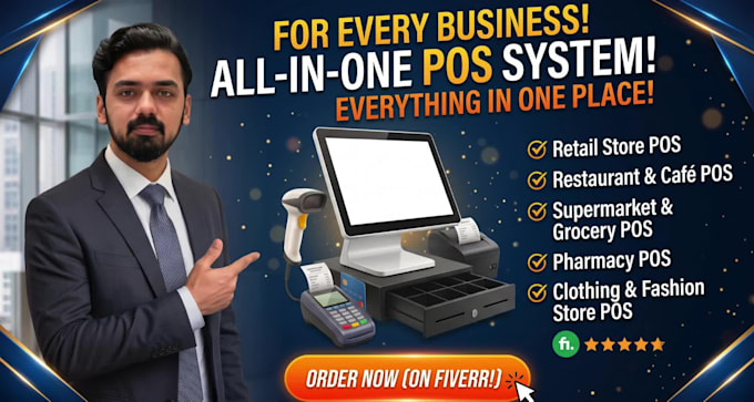 make custom pos system retail restaurant inventory