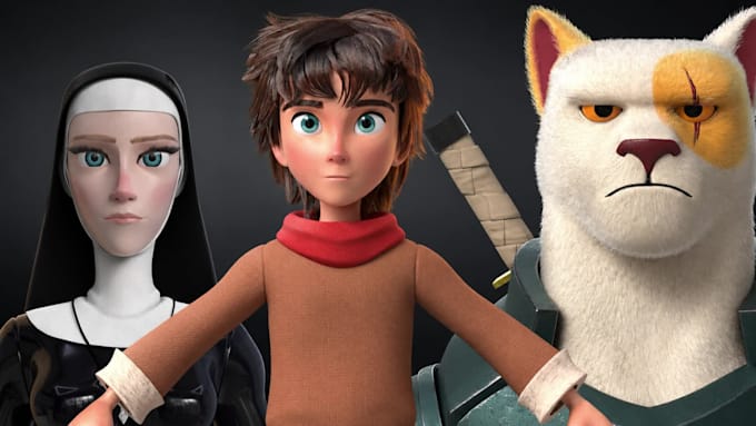create pixar quality 3d character modeling and 3d animation