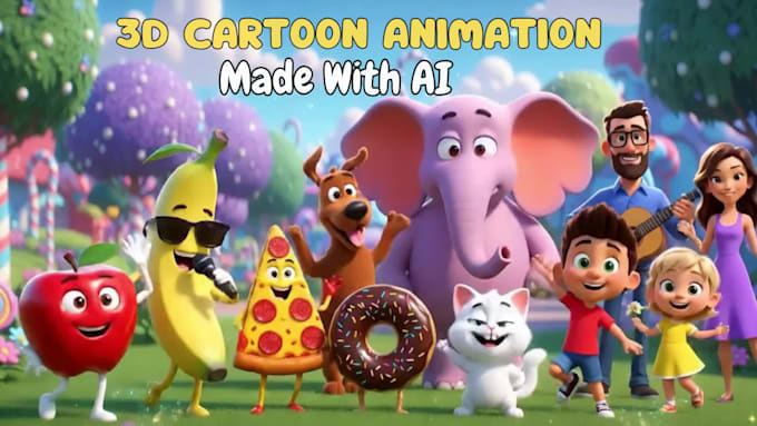 create ai 3d cartoon videos for youtube