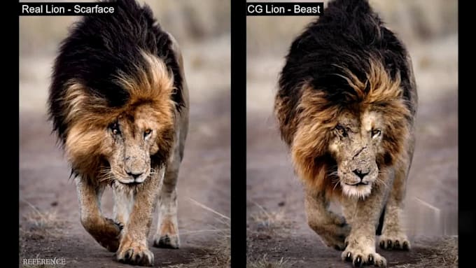 do 3d animal animation, 3d animation, vfx compositing, 3d creature for film